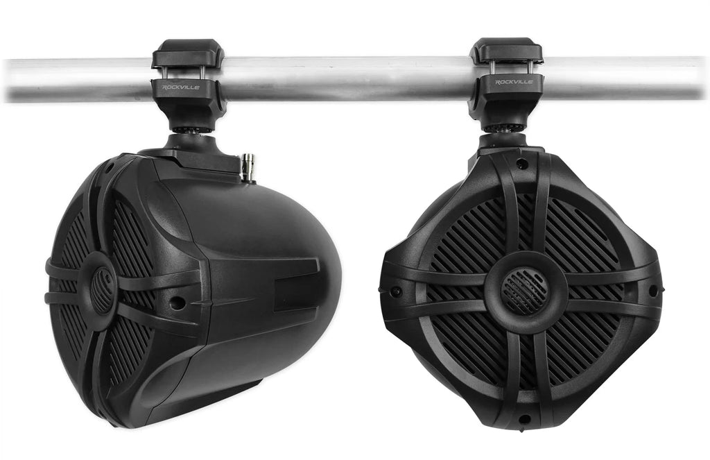 Black 6.5 250w Marine Wakeboard Tower Speakers W337592