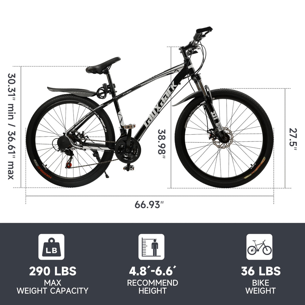 Full Suspension 21 Speed 27.5 inch Dual Disc Brake Mountain Bike G791688