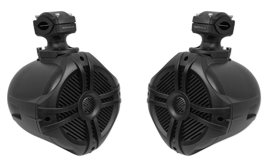 Black 6.5 250w Marine Wakeboard Tower Speakers W337592