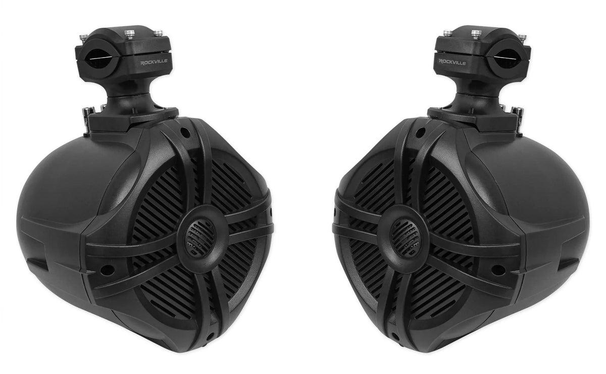 Black 6.5 250w Marine Wakeboard Tower Speakers W337592