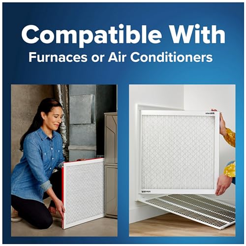 16x25x1 Pleated Electrostatic Air Filter, MERV 11, 4 Pack A8747
