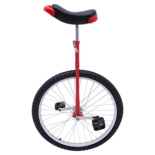 24 Unicycle 1 Wheel Bike Adjustable Height Blue Z998285