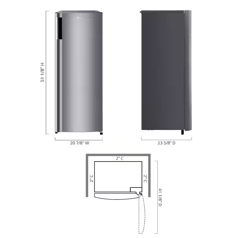 6 cu. ft. Single Door Upright Freezer L77838