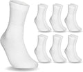 6 Pairs Non-Binding Moisture-Wicking Cotton Ankle Socks U3649