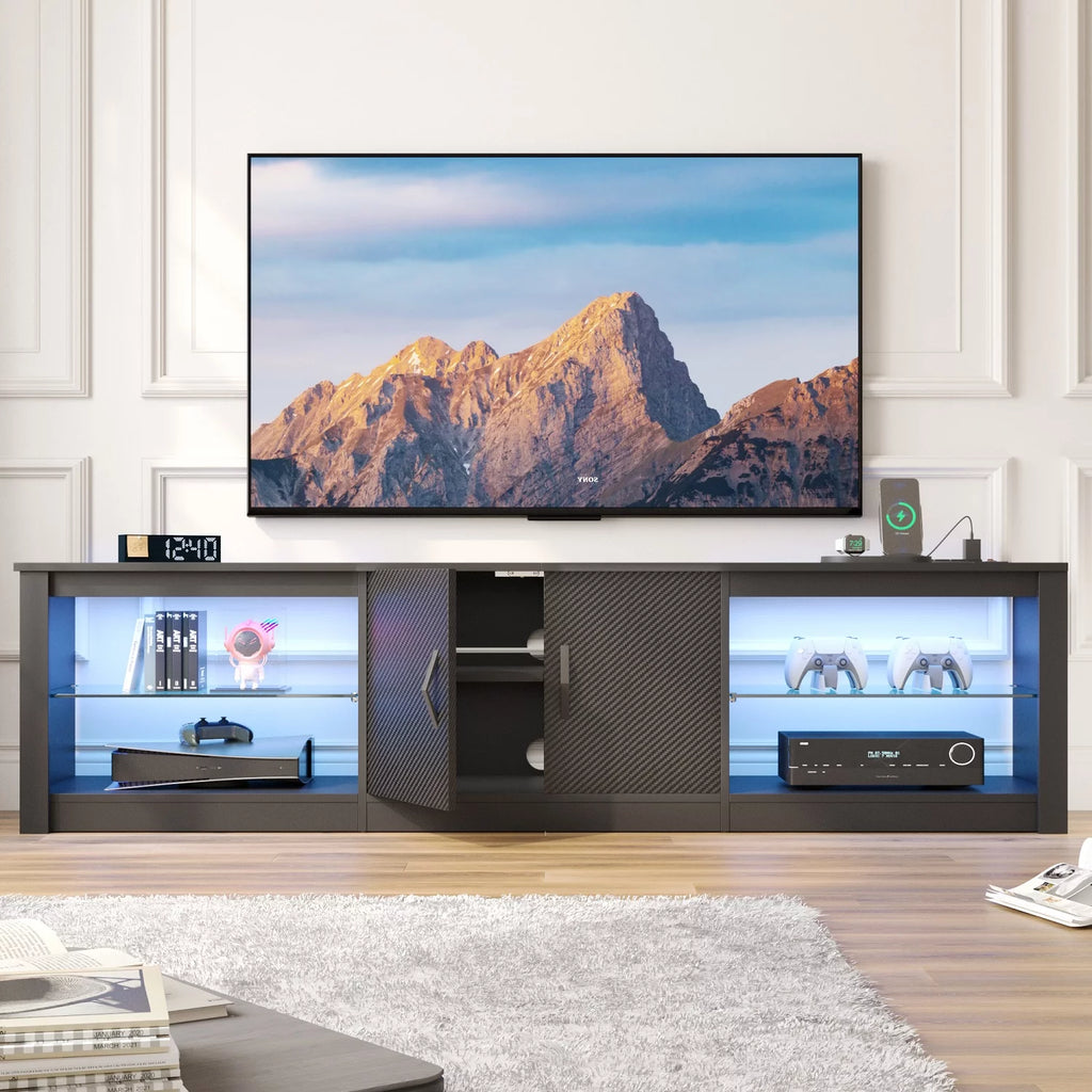 TV Stand with LED Lights and Power Outlet T55234