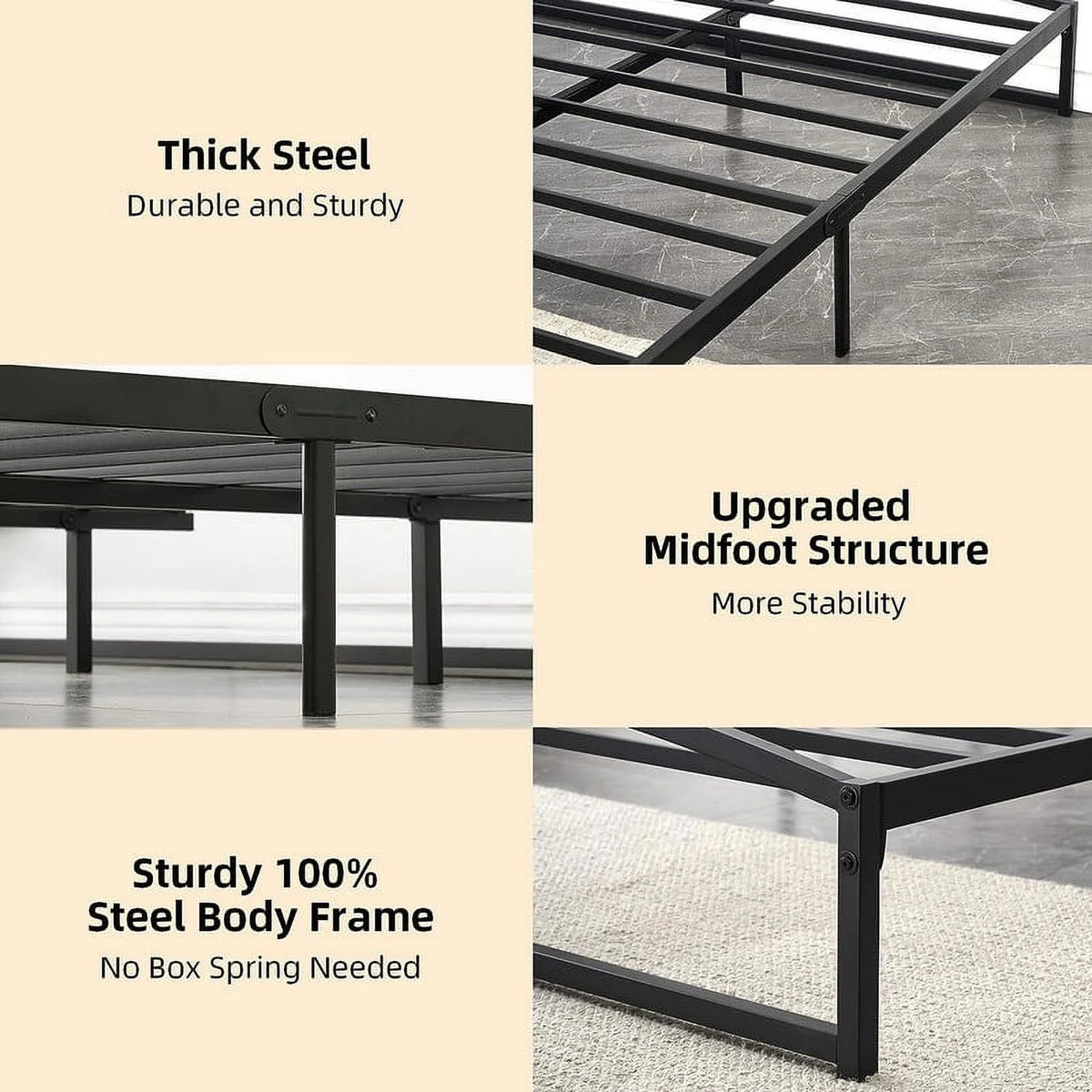 10 Inch Metal Twin Size Platform Bed Frame Y40963