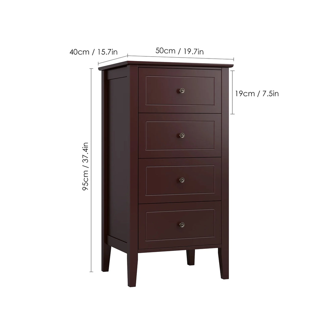 White 4 Drawer Wood Dresser Z992886