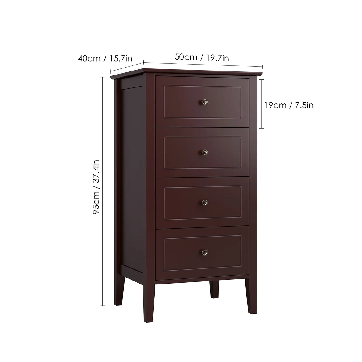 White 4 Drawer Wood Dresser Z992886