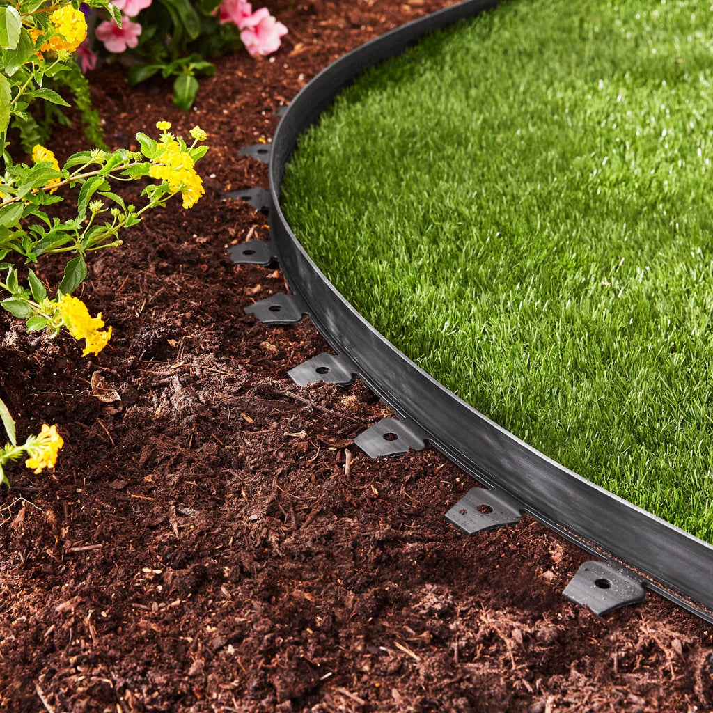 2-inch Tall 30-ft Plastic Black Landscape Edging D455307