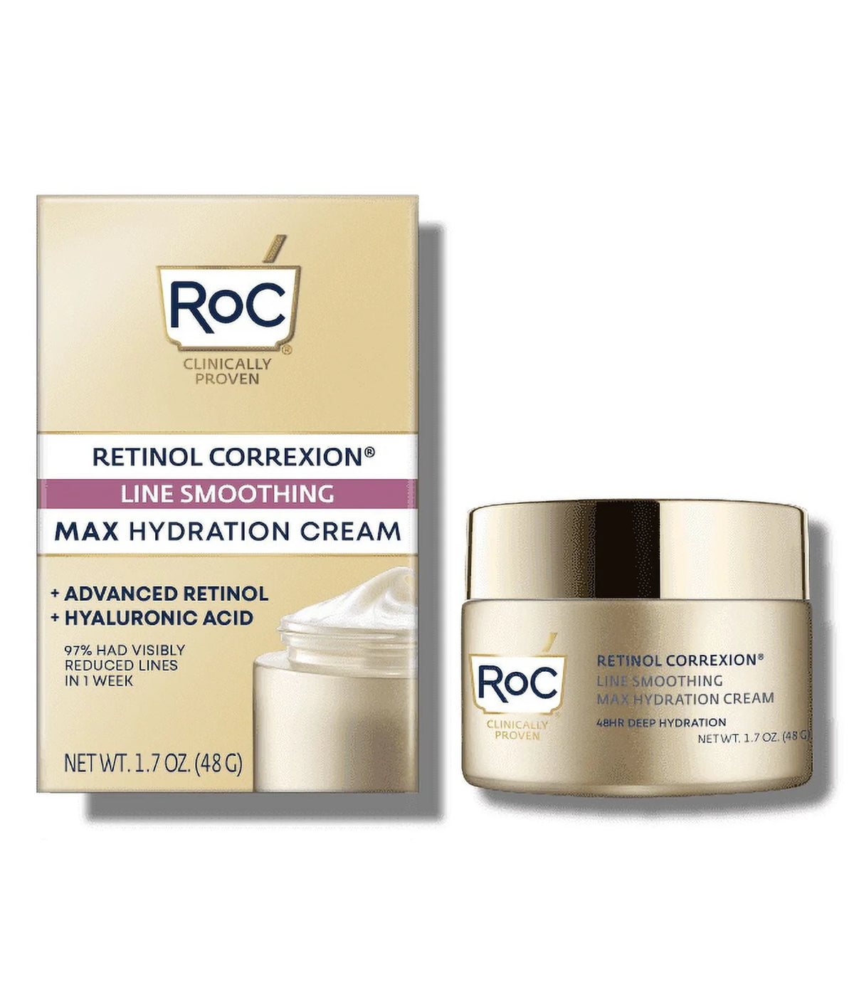 Retinol Face Cream with Hyaluronic Acid, 1.7 oz W606440