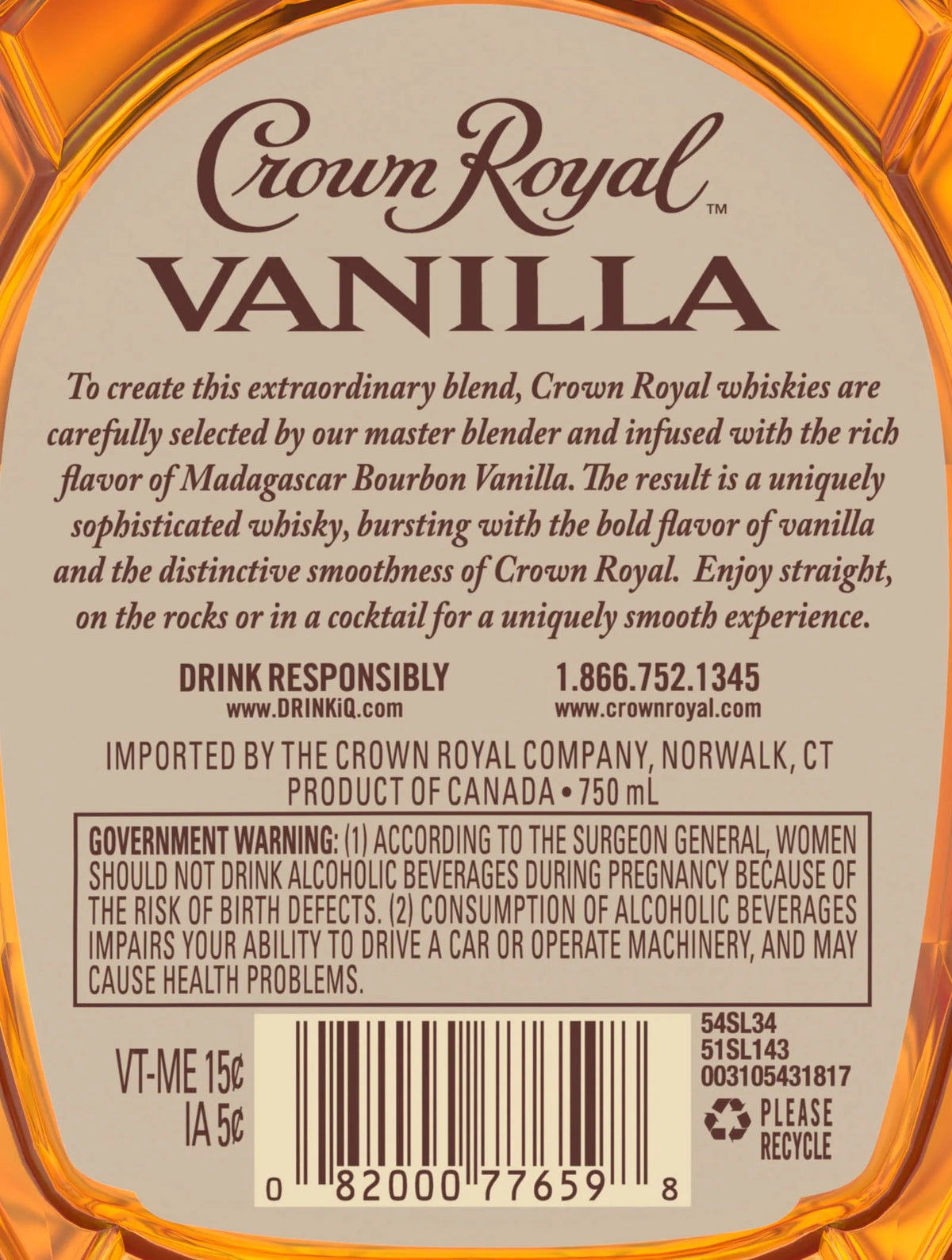 Vanilla Flavored Whisky 750 ml N472278